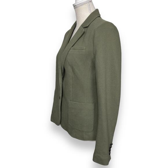 Banana Republic Olive 2-Button Blazer Size 6 - Picture 2 of 7